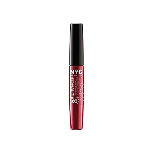 N.Y.C. New York Color 8 HR City Proof Extended Wear Lip Gloss, Cherry Ever After, 0.22 Fluid Ounce by N.Y.C.