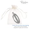 Parcelona French Small Plain Oval Black Ponytail Holder No Metal Hair Clip Barrette