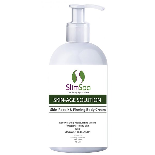 Anti Aging Firming Cream Body Moisturizer & Skin Repair After Sunning Treatment Skin-Age Solution Body Cream 16oz