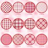 Cieovo 24 Sheet Valentine Red Buffalo Plaid Pattern Paper Pack,Scrapbook Specialty Paper Decorative Craft Paper for Valentine's Day Wedding Anniversary DIY Scrapbook Card Making Decoration