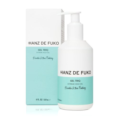 Hanz de Fuko Gel Triq – Premium Sugar Based Hair Styling Gel – Extreme Hold – Flexible and Non-Flaking Formula – 8 oz.