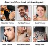 SURKER Beard Trimmer for Men Hair Clippers Body Mustache Nose Hair Groomer Cordless Precision Trimmer 6 in 1 Grooming Kit Waterproof USB Rechargeable