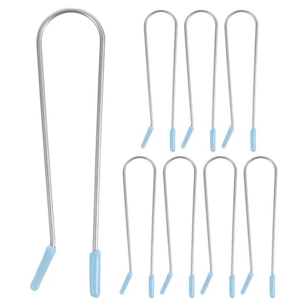 Hot Roller Clips Rollers 8pcs Hot Curler Clips 1.9cm Replacement Hot Roller Clips for Electric Rollers Travel Hot Roller Securing Pin Blue Hot Curler Replacement Clips