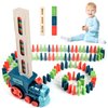 CLAPET Domino Train Sets Toys for Kids Ages 3-8, STEM Building Montessori Toys for 4 5 6 7 Year Old Boys Girls, 120PCS Automatic Dominoes Games Christmas Birthday Gifts for Toddler