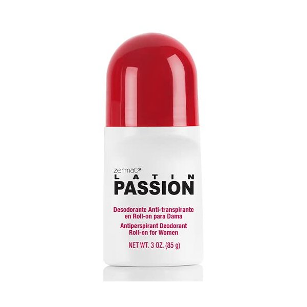 Zermat Latin Passion, Roll-On Deodorant for Women, 24 h Antiperspirant, Warm and Fruity Scent 3 Oz.