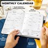 Clever Fox Planner Premium Edition – Undated Luxurious Weekly & Monthly Planner to Increase Productivity and Hit Your Goals – Organizer – Start Anytime, A5, Lasts 1 Year, Black (Weekly)