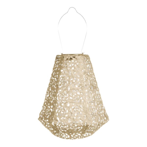 Allsop 32025 Led Outdoor Solar Lantern, 11x10, Soji Stella Prism Pearl