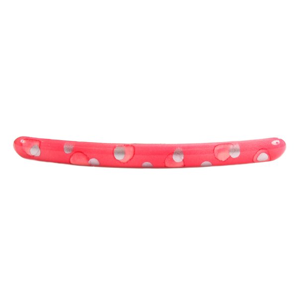 Caravan Silver Dots Tight Pencil Barrette, 0.5 Ounce