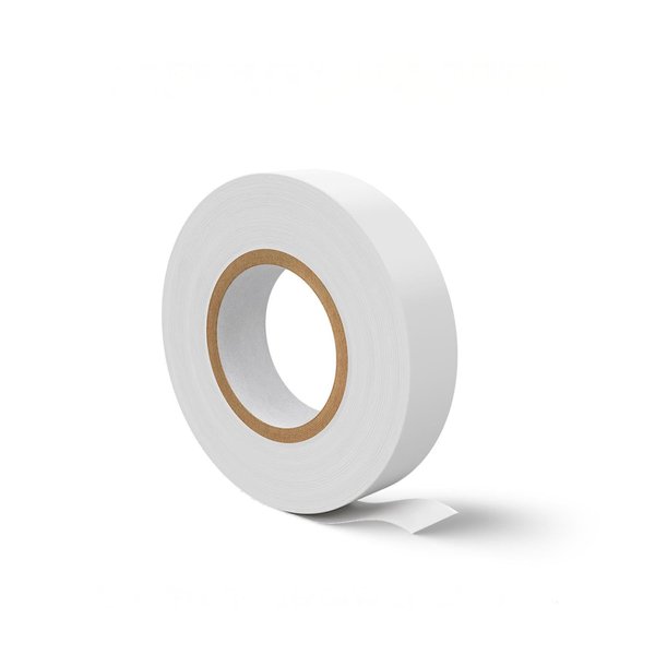‌Flame Retardant White Electrical Tape; 1 Roll, 3/4 Inch * 66 Feet;PVC Electric Tape for Under 600V Electric,Repair,Home Outdoor Indoor Wire Insulation,5℉ to 221℉(White)
