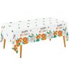 Safari Theme Party Supplies Disposable Tablecloth Plastic Waterproof Table Cover for Jungle Party Safari Birthday Party Decorations, 3 Pack 54X108inch