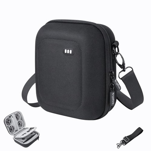 Krypthos Carrying Case for DJI Neo, Portable Shoulder Bag Travel Neo Case, with Elastic Strap to Fix DJI Neo Drone, Suit for Travel and Home Storage for DJI Neo Drone and Its Accessories-Black