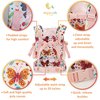 HappyVk Baby Doll Carrier Toy Doll Carrier Front Back for little girls Doll Accessories Butterfly