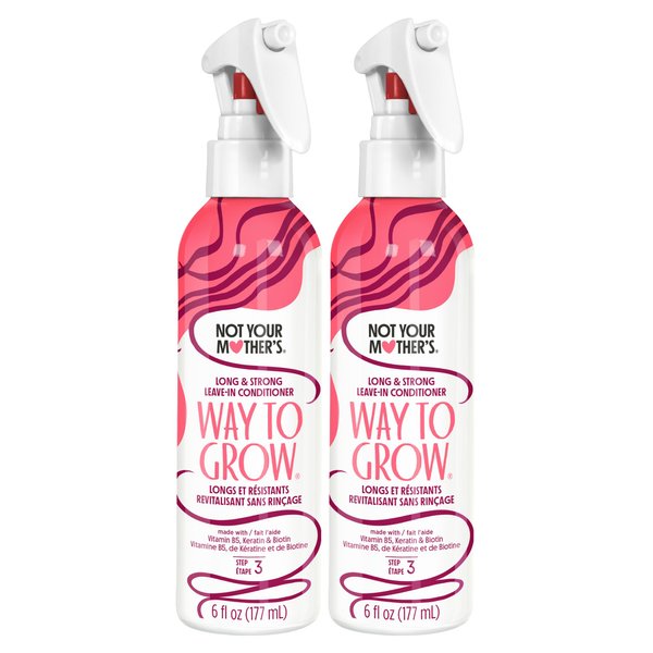 Not Your Mother's Way to Grow Long and Strong Leave-In Conditioner – Detangler for Stronger Hair and Less Breakage - 6 fl oz (2-Pack)