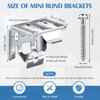 Mini Blind Brackets Bracket for Window Blinds, with Screws (6)