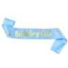 Generic Birthday Girl Sash, Birthday Sash for Girls, Birthday Girl Sash for Women, Birthday Gifts for Women, Blue and Gold Birthday Party Decorations and Supplies