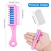 New Hair Chalk Comb for Girls Kids, Washable Temporary Hair Color Dye for Kids Age 5 6 7 8 9 10+ Birthday Party Gift Cosplay DIY, Children's Days (Blue & Pink & Purple)