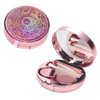 SUKPSY Colorful Glitter Contact Lens Case 5 in 1 Portable Quicksand Contact Lens Vision Care Container Kit with Mirror Tweezers Remover Tool Solution Bottle (A-Pink)