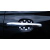 Black and White Polka Dots Car Auto Door Handle Trim Molding Scratch Protector 2 Door Pack