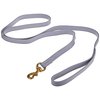 J&J Dog Supplies Biothane Dog Leash, 3/4" Wide by 6' Long, Gray