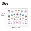 Easter Nail Art Stickers Bunny Design Nail Decals 3D Self-Adhesive Nail Stickers Easter Eggs Rabbits Chick Nail Decorations for Women Kids Girls (12 Sheets)