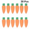 30 Pcs Cute Carrot Shaped Erasers, Realistic Vegetable Rubber Erasers for Kids, Fun Classroom and Party Favors