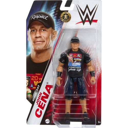 Mattel WWE Action Figure, Series #143 John Cena 6-inch Collectible with 10 Articulation Points & Life-Like Look