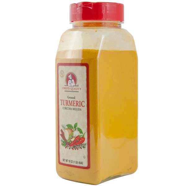 Ground Turmeric Root Powder - 1 Pound (16 OZ) Organic Cooking Spices & Herbs | Smoothies Add Food Color & Flavor Daily Meals | Chef Quality (Turmeric)