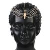 I Jewels Gold Plated Indian Wedding Bollywood Pearl Head Piece/Head Bands/Head Chain/Mathapatti/Maang Tikka for Women (T1082W)