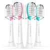 Kids Replacement Heads for Philips Sonicare: 7+ Child Soft Electric Toothbrush Standard Children Brush Head for Boy Girl, Pink & Blue 4 Pack