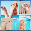 UNA GELLA Toe Nail Tips 312Pcs Short Square False Soft Gel Full Cover ToeNail Tips Matte Press on Fake Toenails 12 Sizes Pre-shape Acrylic Toenails Tips For Nail Extension Home DIY Nail Salon