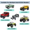 MORLORDY Aluminum Alloy RC Lower Battery Mount Bracket Plate Battery Holder Post for 1/24 RC Crawler Car SCX24 Upgrades Accessories AXI00001 AXI00002 AXI00006 AXI90081 AXI00004