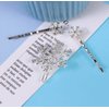 HLLMX 6 PCS Snowflake Hair Clips Snow Bobby Pins Rhinestone Xmas Hair Clips Alloy Snowflake Bobby Pins Crystal Rhinestone Winter Hair Barrettes Accessories for Christmas Wedding Party