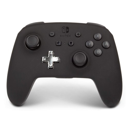 PowerA Enhanced Nintendo Switch Controller Wireless - Black, Rechargeable Pro Controller for Switch, Immersive Motion Control and Advanced Gaming Buttons