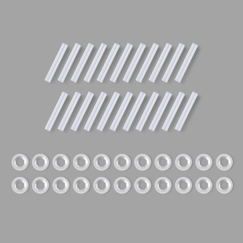 XTPTFABS 22Pcs Garage Door Hinge Quiet Roller Sleeves Roller Shaft gaskets Compatible with New Rollers or Rollers with Clean Stems (ID-11mm；OD-11.90mm；L-80mm)