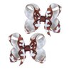Football Hair Bow Clip Baby Girls Football Hair Barrettes Pin Football Bowknot Hairpin BBG63 (D0)