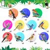 Sonwyoung 30 Pcs Bird Party Decorations Hawaiian Summer Rainforest Bird Hanging Swirl Foil Ceiling Decorations for Summer Luau Hawaiian Beach Pool Party Tiki Party Birthday Party Supplies
