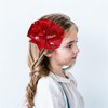 Red Valentine's Day bows hairpin rose Heart-shaped Bowknot Hair Pins hair accessory.(QRJ6) (Red)