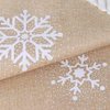 OurWarm Christmas Tree Skirt 48inch, White Snowflake Fur Burlap Tree Skirt for Xmas Decor Festive Holiday Decorations Indoor Outdoor