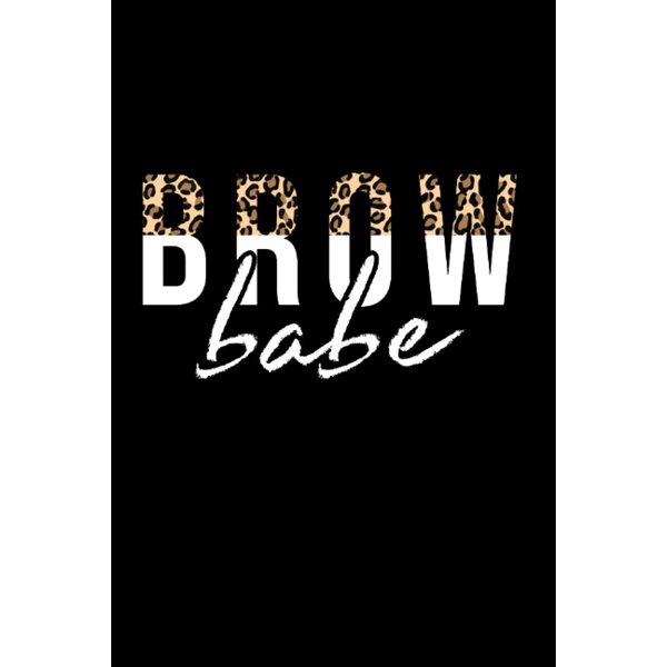 Brow Babe Leopard Eyebrow Brow Tech Brow Artist: Graph Grid Notebook/Journal (6” X 9”) Brow Babe Design For Make-Up Artist & Brow Bars