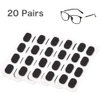 Festful Eyeglass Nose Pads,20 Pairs of Soft Foam Nose Pads, Self-Adhesive Anti-Slip Soft Foam Glasses Nose Pads (Skin Color/1mm)
