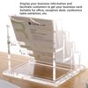 YUXUN Business Card Holder Display for Desk, Clear Acrylic Cards Organizer 3 Tier 3 Slots, Business Card Stand for Men and Women 1 Pack (3 slots) 3slots…