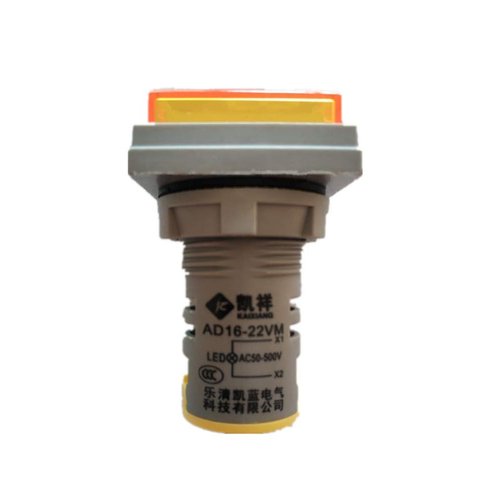 Szliyands 3pcs Digital Display AC Voltage Indicator, 22mm Square Head LED Voltage Tester AC50~500V Voltmeter Monitor Green red Yellow