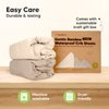 2-Pack Waterproof Crib Sheets Neutral - Bamboo Viscose Fitted Crib Sheet, Waterproof Crib Mattress Protector, Crib Sheets for Boys, Girls, Baby Crib Mattress Sheet, Toddler Bed Sheets (Ecru)