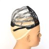 BTWTRY Wig Caps for Children Wig Making with Adjustable Strap Small Size Lace Cap Black Weaving Mesh Lace Wig Cap for DIY Children Wig (1 Pc, 0013)