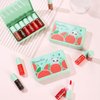 6 Colors Watermelon Lip Tint Stain Set, Korean Velvet Watery Lip Tint Moisturizing Mini Liquid Lip Gloss Lipstick, Multi-Use Lip and Cheek Tint, Long-Lasting, Vivid Color, Lightweight, High Pigment