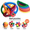 Brain Teasers Puzzle Ball 3-d Puzzles 12 Pack - Mind Games Puzzle Balls Educational Toys Hand Puzzles for Kids Teenagers and Adults - Party Favors Pinata Stuffers Carnival Prizes Fidget Blocks Gifts