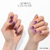 ADORA COUTURE Semi Cured Gel Nail Strips Fall | 30pcs Uv Gel Nail Stickers with Uv Light | Purple Gradient Ombre Glitter Nail Stickers | Fall Nail Art Gel Stickers for Nails Uv Light (The Vintage)