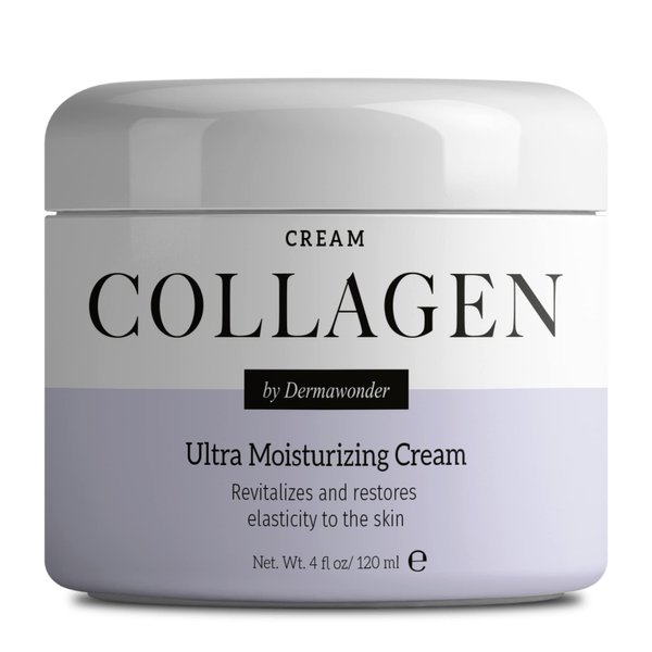 Collagen Face Moisturizer, Ultra Moisturizing Cream for Face, Body & Hands, 24 hours Moisturization, Avoids Wrinkles & Improves the Firmness and Elasticity of the Skin - 120 ml - Pack of 1