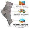 NEWZILL Plantar Fasciitis Socks with Arch Support, Best 24/7 Foot Care Compression Sleeve, Eases Swelling & Heel Spurs, Ankle Brace Support, Increases Circulation (L/XL, Gray)