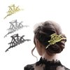 3Pcs Gothic Halloween Spider Web Hair Clips for Women, Metal Spider Web Claw Clips Set for Thick Hair, Strong Hold Nonslip Hair Barrettes for Girls, Halloween Hair Accessories for Women and Girls